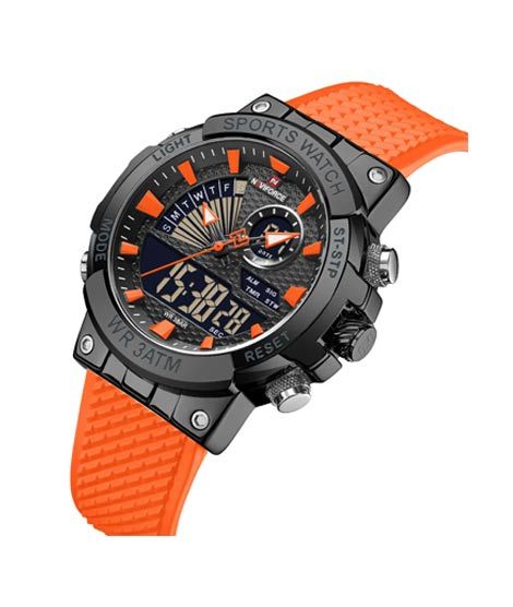 iShopping - Naviforce Doppio Edition Watch For Men - Orange (NF-9219-2)