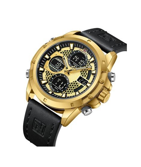 iShopping - Naviforce Dual Time Editon Men's Watch Black (NF-9225-7)