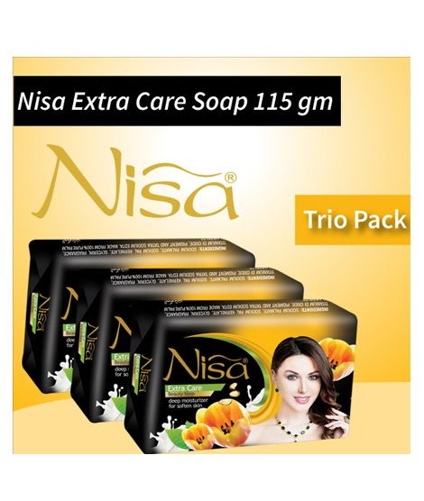 iShopping - Nisa Extra Care Beauty Soap Black 115gm (Pack of 3)