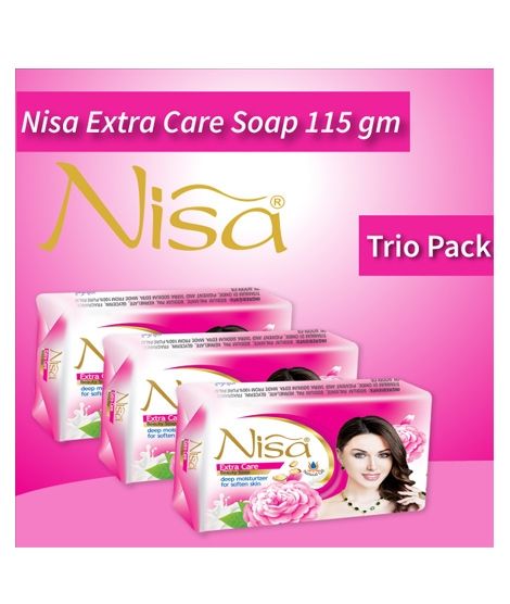 iShopping - Nisa Extra Care Beauty Soap Pink 115gm (Pack of 3)