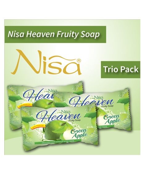 iShopping - Nisa Heaven Fruity Soap Green Apple 155 Gm (Pack of 3)