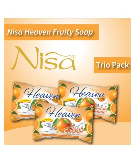 iShopping - Nisa Heaven Fruity Soap Orange 155 Gm (Pack of 3)
