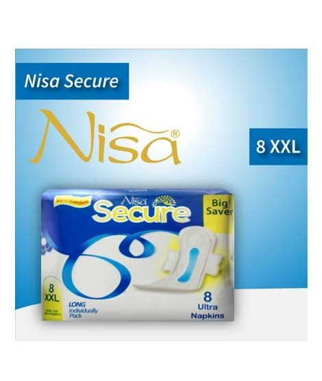 iShopping - Nisa Secure Sanitary Pads 8 Pieces (XXL)