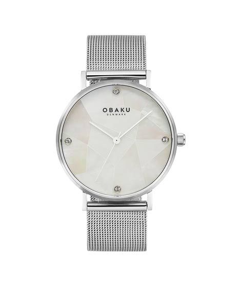 iShopping - Obaku Mosaik Watch For Women's Silver (V268LXCWMC)