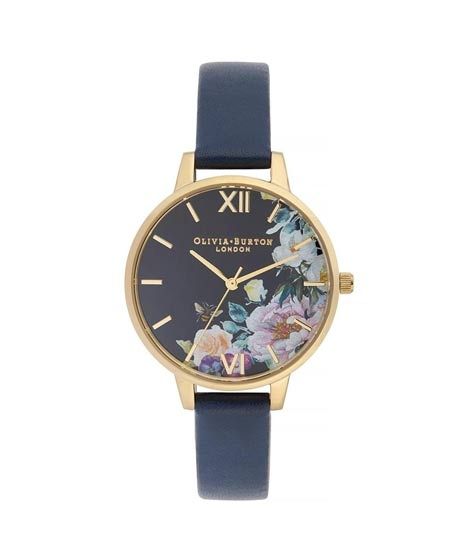 iShopping - Olivia Burton Enchanted Garden Women's Watch Navy Blue (OB16EG113)