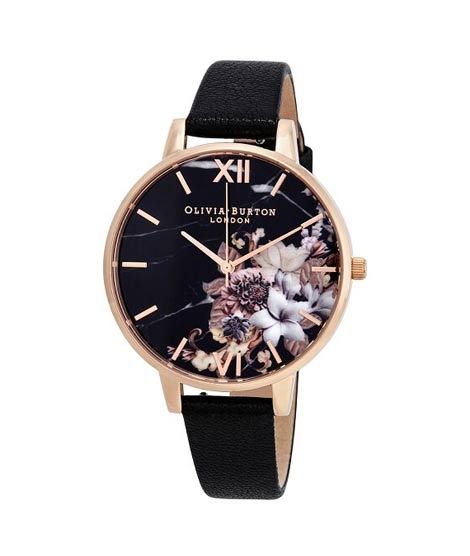 iShopping - Olivia Burton Marble Florals Women's Watch Black (OB16CS01)