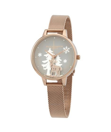 iShopping - Olivia Burton Vegan Grey Women's Watch Rose Gold (OB16AW01)