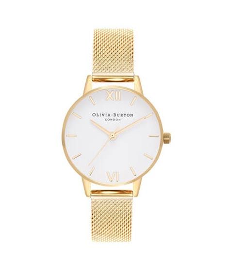 iShopping - Olivia Burton White Dial Women's Watch Gold (OB16MDW35)