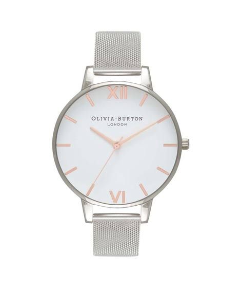 iShopping - Olivia Burton White Dial Women's Watch Silver (OB16BD97)