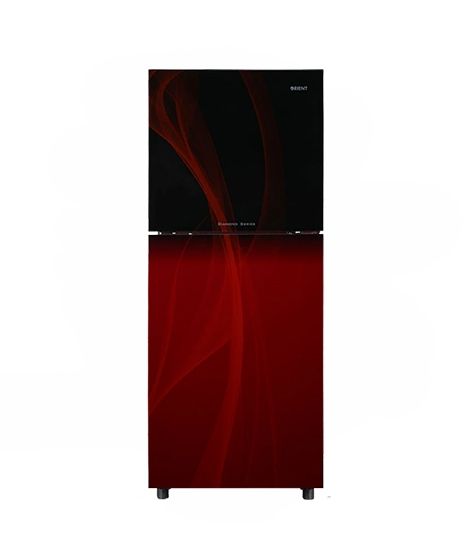 iShopping - Orient Crystal 330 Freezer-On-Top Refrigerator 12 Cu. Ft Glaze Red