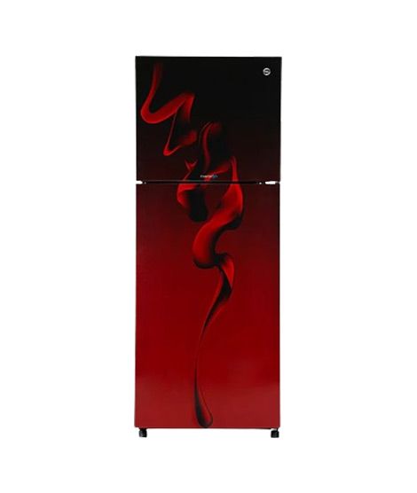 iShopping - PEL Curved Glass Door Freezer-on-Top Refrigerator 12 cu ft (PRCGD-6460)