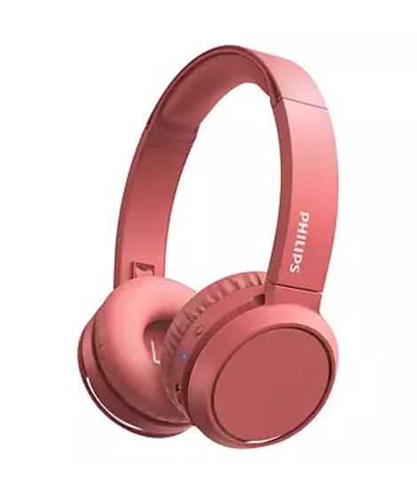 iShopping - Philips Wireless Bluetooth Over Ear Headphones Red (TAH4205RD/00)
