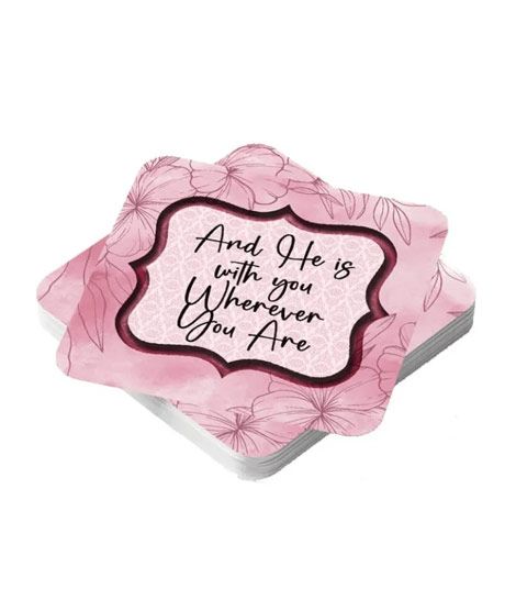 iShopping - ZamZam Pink Pearl Printed Tea Coaster