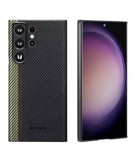 iShopping - Pitaka Carbon Fiber Magnetic Case For Galaxy S23 Ultra Overture 600D (AMT-6235)