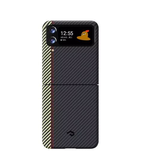 iShopping - Pitaka Carbon Fiber Magnetic Case For Galaxy Z Flip 4 Overture (AMT-6775)