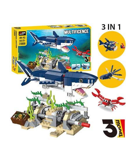 iShopping - Planet X 3 in 1 Undersea Marine Animal Building Blocks Toys (PX-11553)