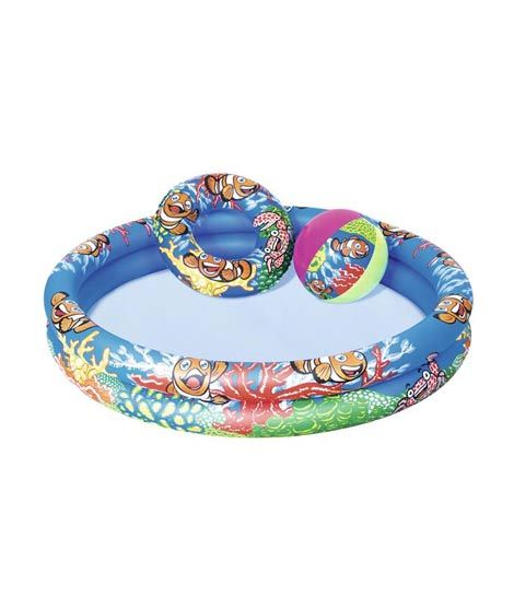 iShopping - Planet X Bestway Play Pool Set With Swim Ring And Beach Ball (PX-10174)