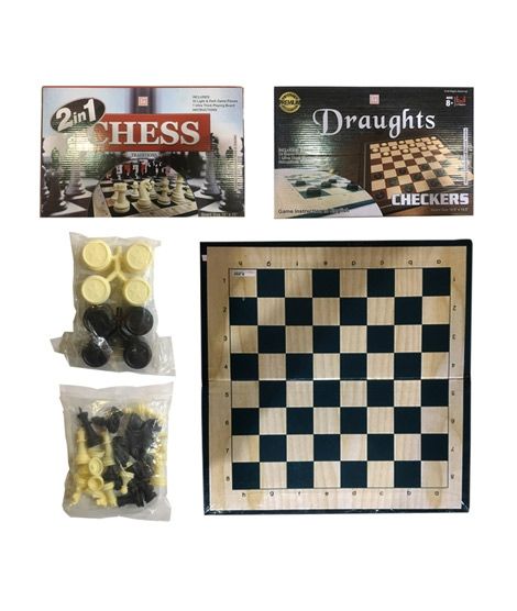 iShopping - Planet X Chess & Draughts 2 in 1 Board Game (PX-11407)
