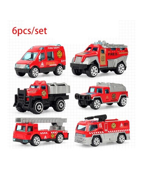 iShopping - Planet X Diecast Fire Rescue Cars Metal Playset Vehicle (PX-11288)