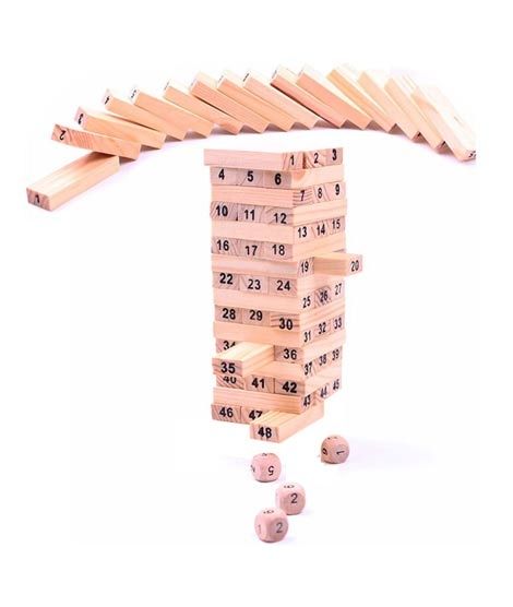 iShopping - Planet X Jenga Wooden Stacking Tower Game 52 pcs (PX-10516)