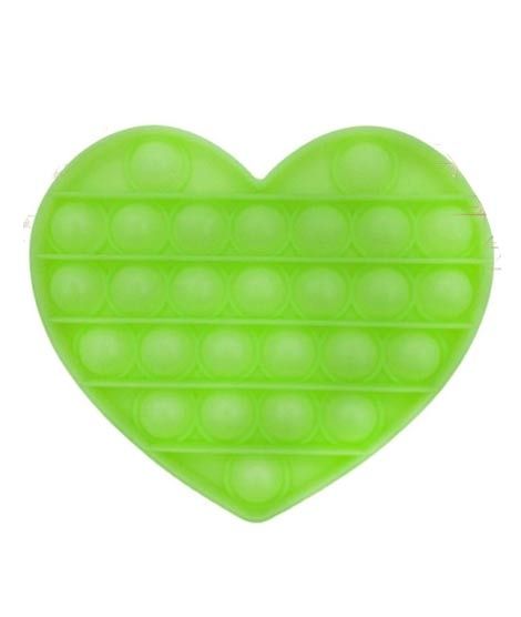 iShopping - Planet X Pop Bubble Fidget Heart Silicone Toy Yellow (PX-11083)
