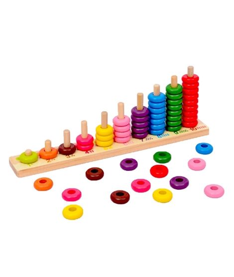 iShopping - Planet X Wooden Counting Circles Multicolor (PX-9008)