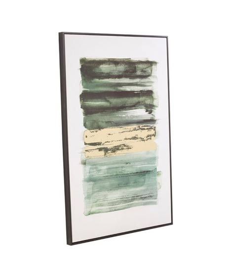 iShopping - Premier Home Astratto Canvas Green And Gold Wall Art (5521074)