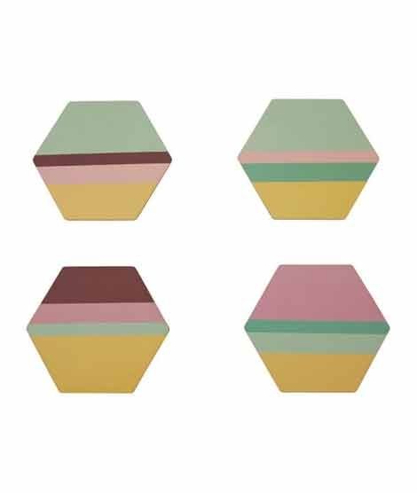 iShopping - Premier Home Mimo Miami Stripe Coasters