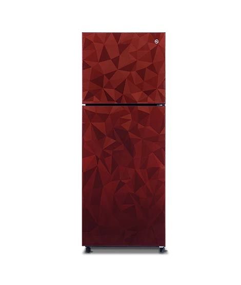 iShopping - PEL Glass Door Freezer-on-Top Refrigerator 8 Cu Ft Maroon Prism (PRGD-2200)