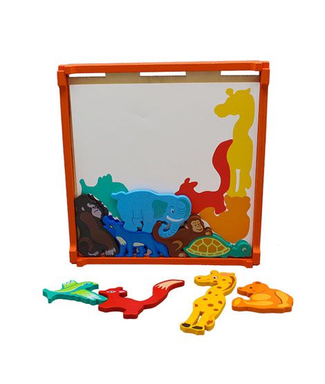 iShopping - Shopeasy 16 Pcs Animal Theme Wooden Puzzle Set 