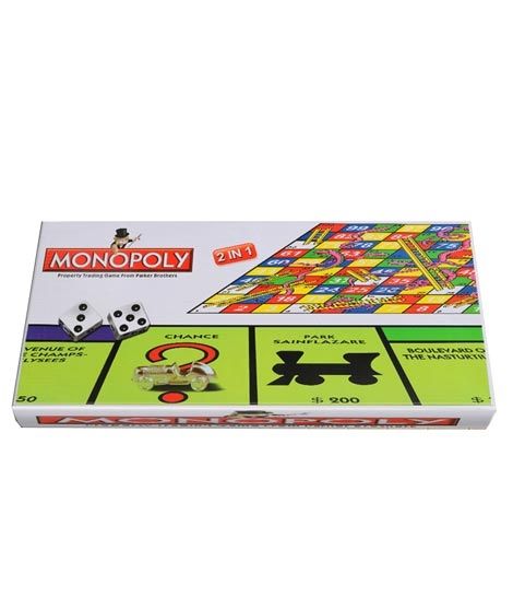 iShopping - Planet X Monopoly With Snakes & Ladders 2In1 Board Game (PX-10787)