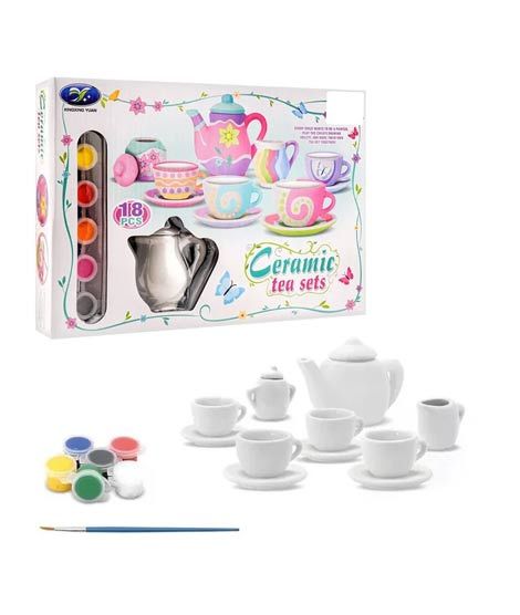 iShopping - Planet X Painted Ceramic Tea Set – 18Pcs (PX-11980)