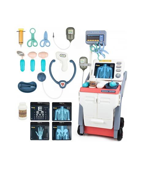 iShopping - Planet X Medical Cart Playset With Simulated Sounds For Kids (PX-12077)