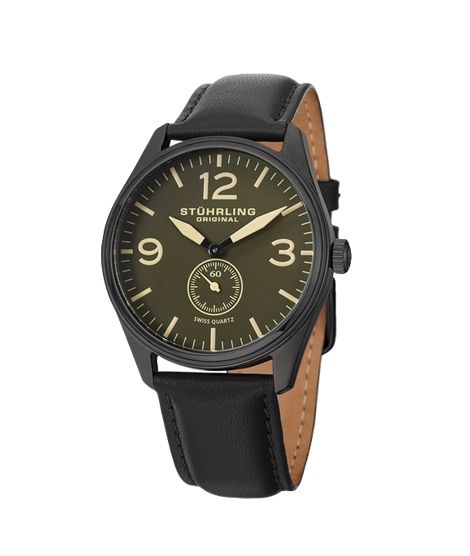 iShopping - Stuhrling Original Aviator Men's Watch Black (931.02) 
