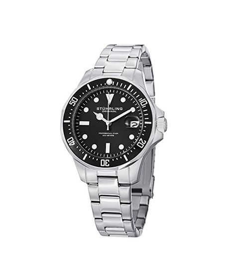 iShopping - Stuhrling Original Aquadiver 664 Men's Watch Silver (664.01) 