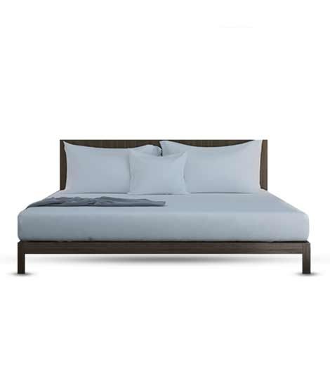 iShopping - Rainbow Linen Bed Sheet Set Twin Size Silver Grey (Pack Of 3)