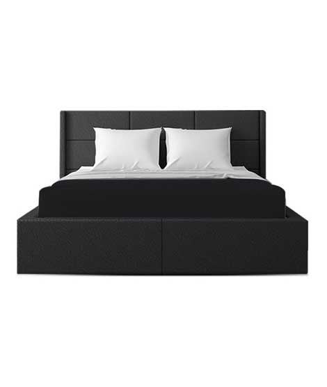 iShopping - Rainbow Linen Fitted Bed Sheet Black (King Size)