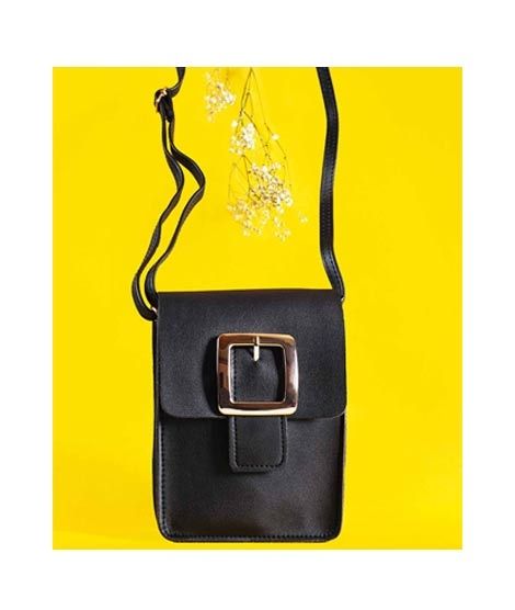 iShopping - Rangoon Buckle Flip Bag For Women Black