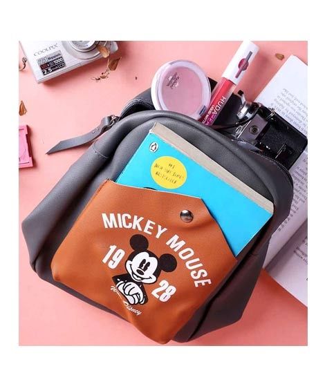 iShopping - Rangoon Kids Mini Backpack For Women Grey/Brown