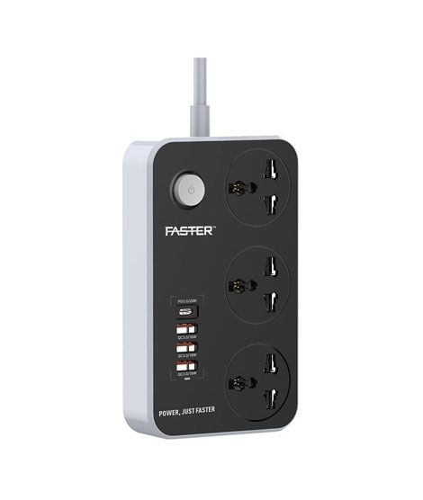 iShopping - Faster Power Strip Extension with PD+3 QC3.0 USB Ports (FUS-640)