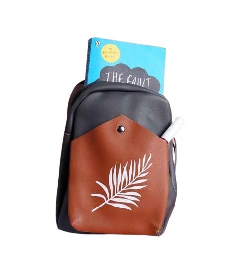 iShopping - Rangoon Leaf Mini Backpack For Women Grey/Brown