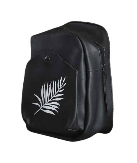 iShopping - Rangoon Leaf Mini Backpack For Women Black