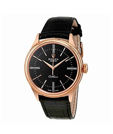 iShopping - Rolex Cellini Automatic Men's Watch Black (50505BKSL)