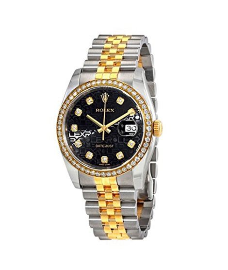 iShopping - Rolex Datejust 36 Automatic Men's Watch Yellow Gold (116243BKJRJ)