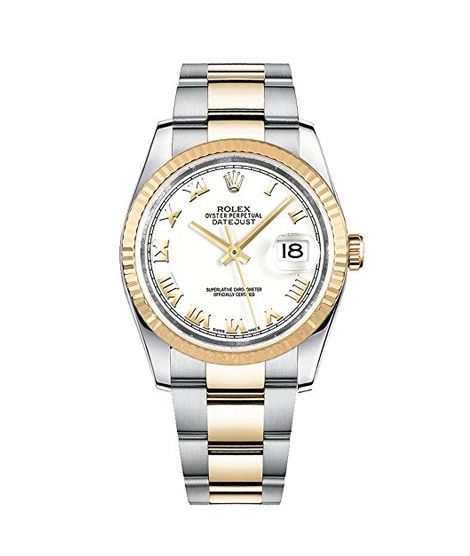 iShopping - Rolex Datejust 36 Men's Watch Yellow Gold (116233-WHTRO)