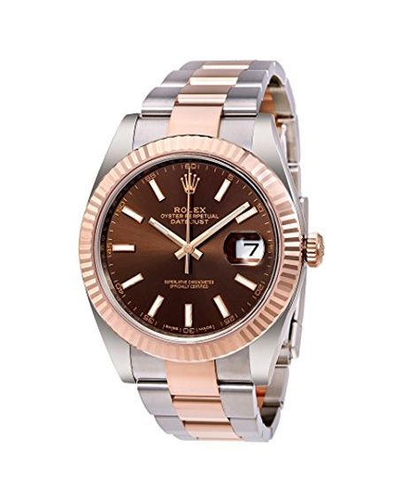 iShopping - Rolex Datejust 41 Men's Watch Rose Gold (126331CHSO)