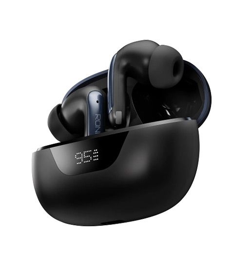 iShopping - Ronin Digital Display Earbuds (R-7010)-Blue