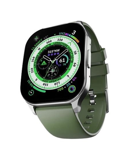 iShopping - Ronin Smart Watch With Silver Dial (R-07)-Grass Green
