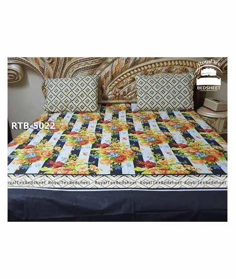 iShopping - Royal Tex Printed Double Bed Sheet (RTB-5022)
