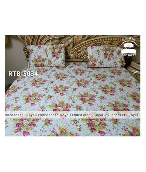 iShopping - Royal Tex Printed Double Bed Sheet (RTB-5034)